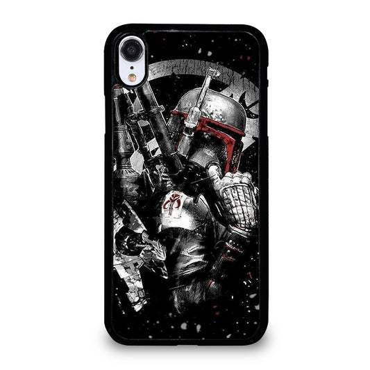 STAR WARS BOBA FETT MANDALORIAN ART 2 iPhone XR Case Cover