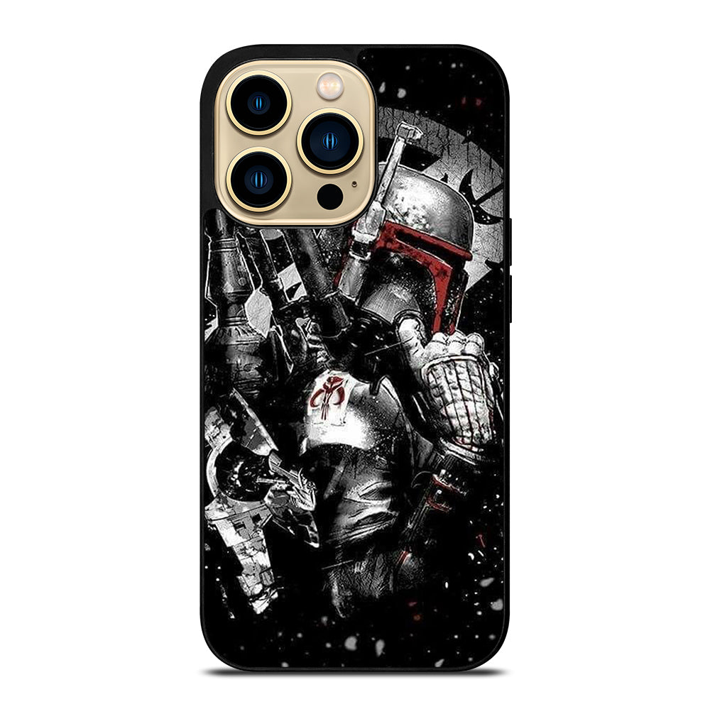 STAR WARS BOBA FETT MANDALORIAN ART 2 iPhone 14 Pro Max Case Cover