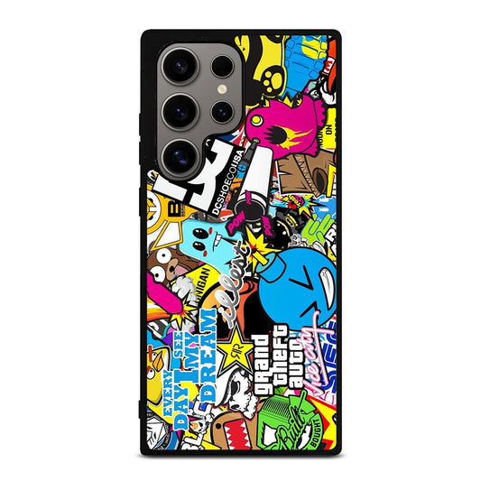 STICKER BOMB DC PATTERN 1 Samsung Galaxy S24 Ultra Case Cover