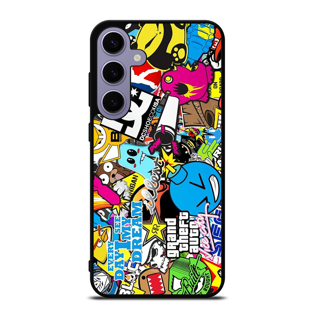 STICKER BOMB DC PATTERN 1 Samsung Galaxy S24 Plus Case Cover
