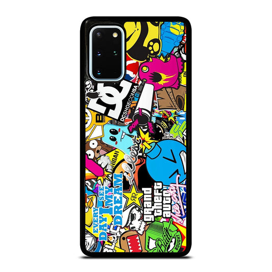 STICKER BOMB DC PATTERN 1 Samsung Galaxy S20 Plus Case Cover