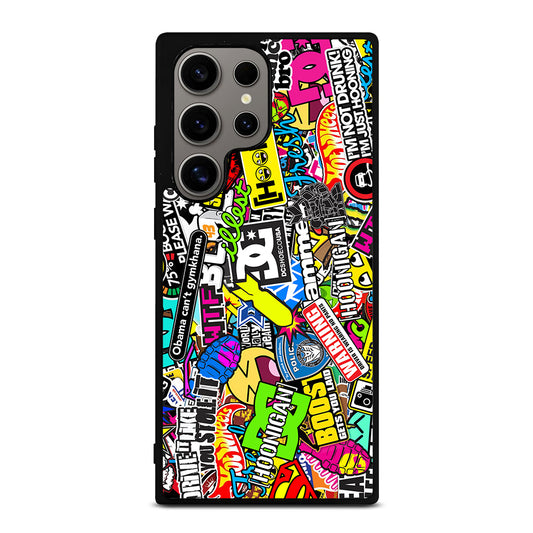 STICKER BOMB DC PATTERN 2 Samsung Galaxy S24 Ultra Case Cover