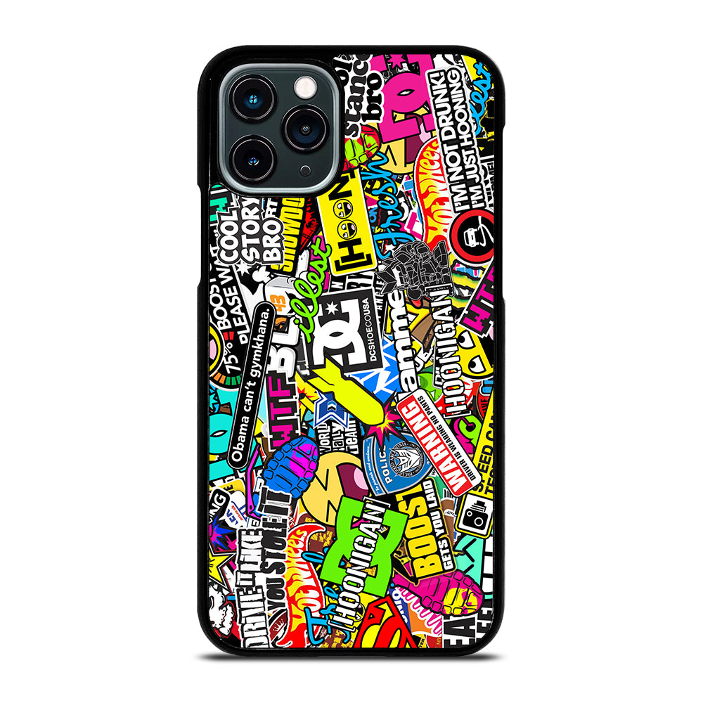 STICKER BOMB DC PATTERN 2 iPhone 11 Pro Case Cover
