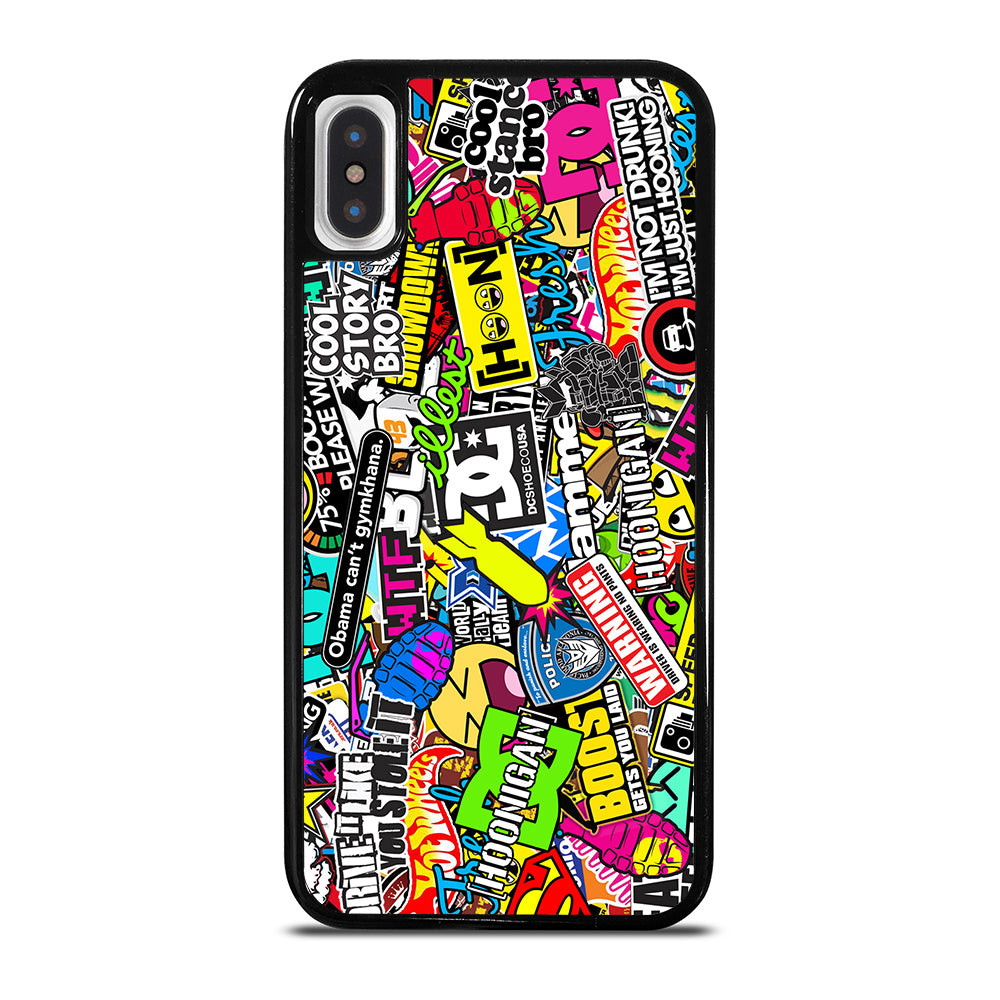 STICKER BOMB DC PATTERN 2 iPhone X / XS Case Cover
