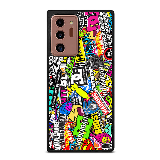 STICKER BOMB DC PATTERN 2 Samsung Galaxy Note 20 Ultra Case Cover