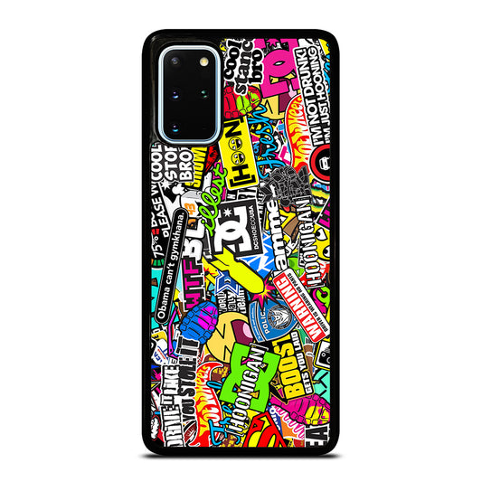 STICKER BOMB DC PATTERN 2 Samsung Galaxy S20 Plus Case Cover