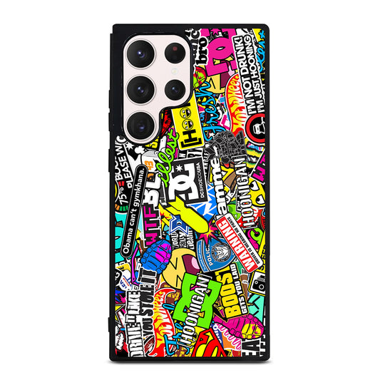 STICKER BOMB DC PATTERN 2 Samsung Galaxy S23 Ultra Case Cover