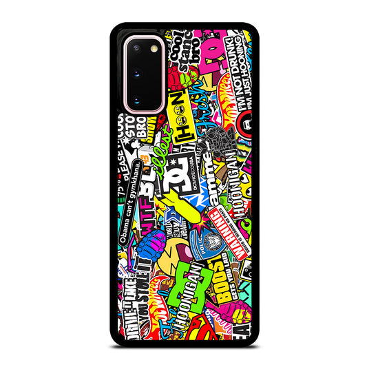 STICKER BOMB DC PATTERN 2 Samsung Galaxy S20 Case Cover