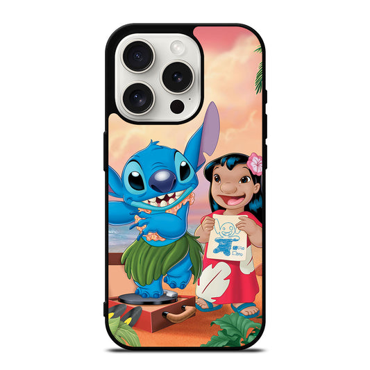 STITCH AND LILO FRIENDS CARTOON 3 iPhone 15 Pro Case Cover