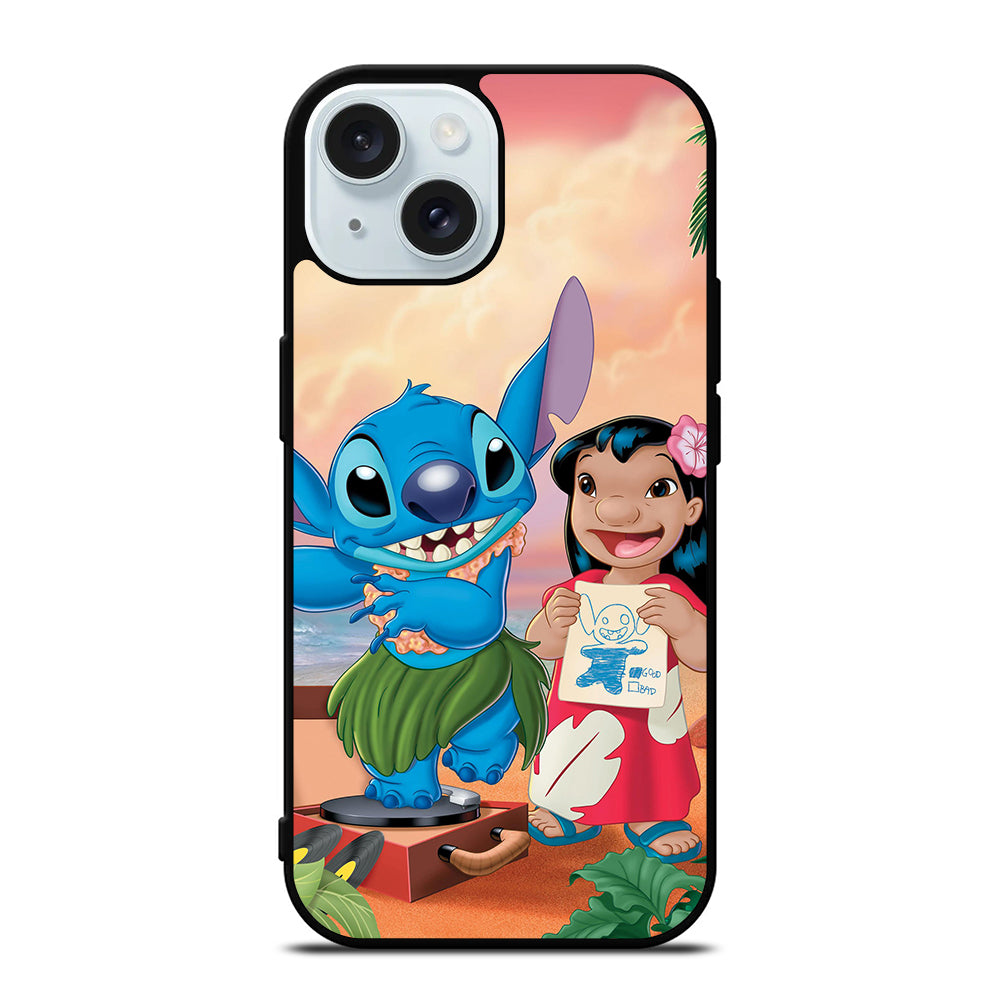 STITCH AND LILO FRIENDS CARTOON 3 iPhone 15 Case Cover