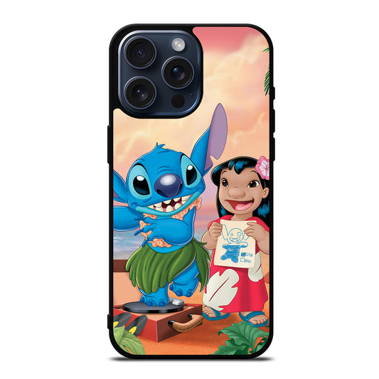 STITCH AND LILO FRIENDS CARTOON 3 iPhone 15 Pro Max Case Cover