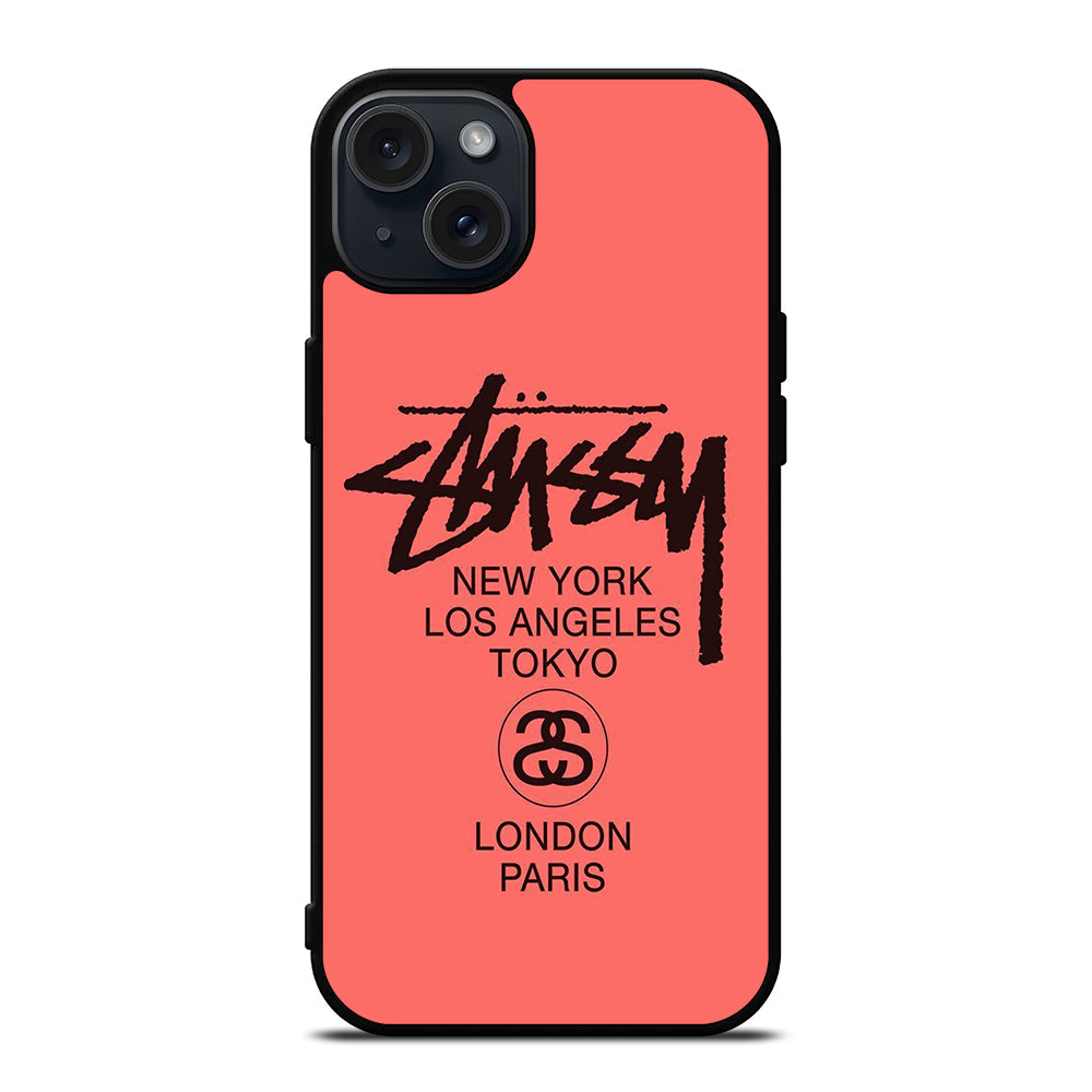 STUSSY CITY iPhone 15 Plus Case Cover