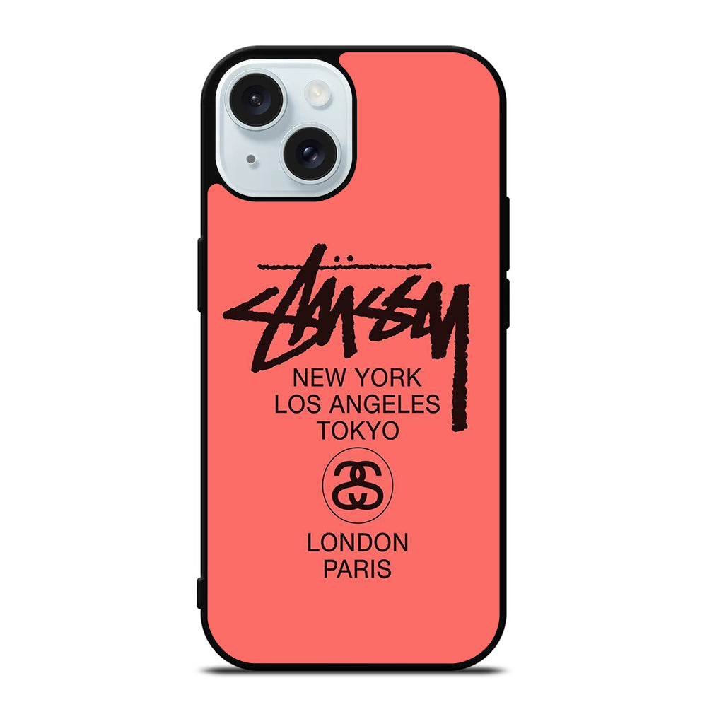 STUSSY CITY iPhone 15 Case Cover