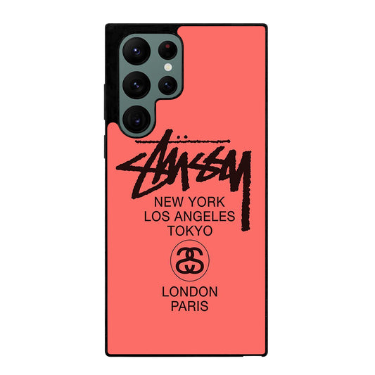 STUSSY CITY Samsung Galaxy S22 Ultra Case Cover