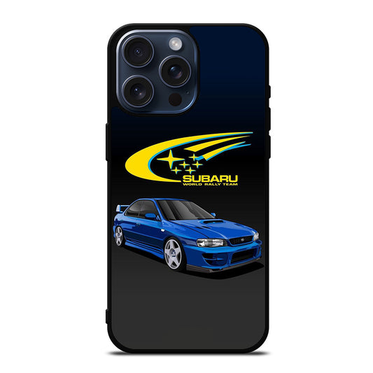 SUBARU BLUE CAR iPhone 15 Pro Max Case Cover