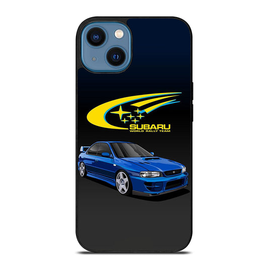 SUBARU BLUE CAR iPhone 14 Case Cover