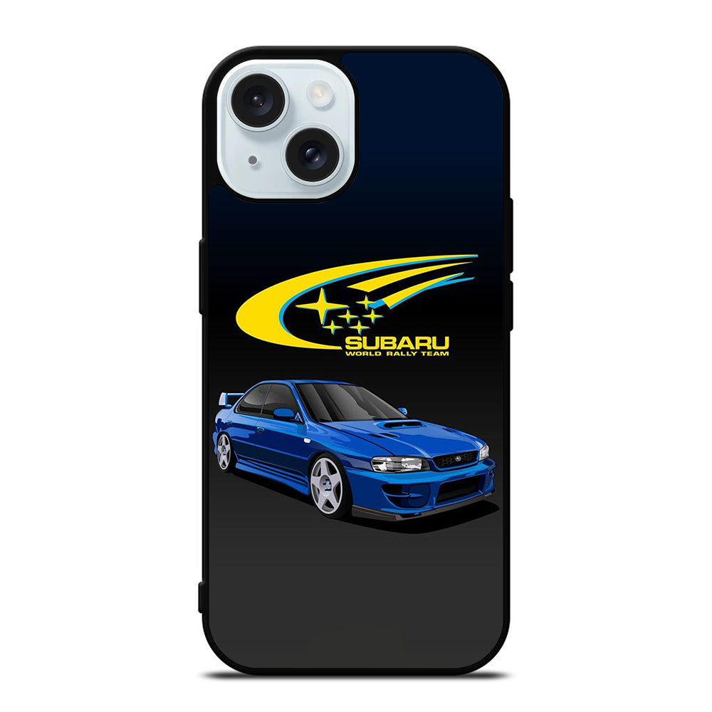 SUBARU BLUE CAR iPhone 15 Case Cover