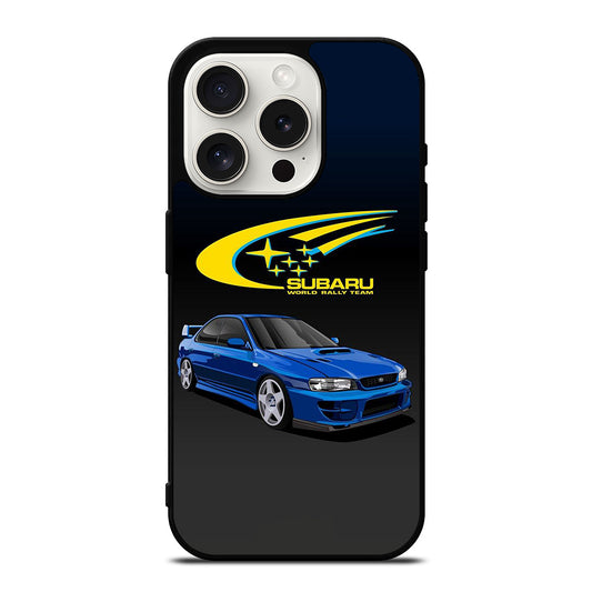 SUBARU BLUE CAR iPhone 15 Pro Case Cover