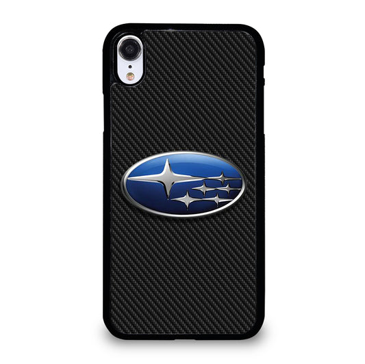 SUBARU CAR LOGO CARBON iPhone XR Case Cover