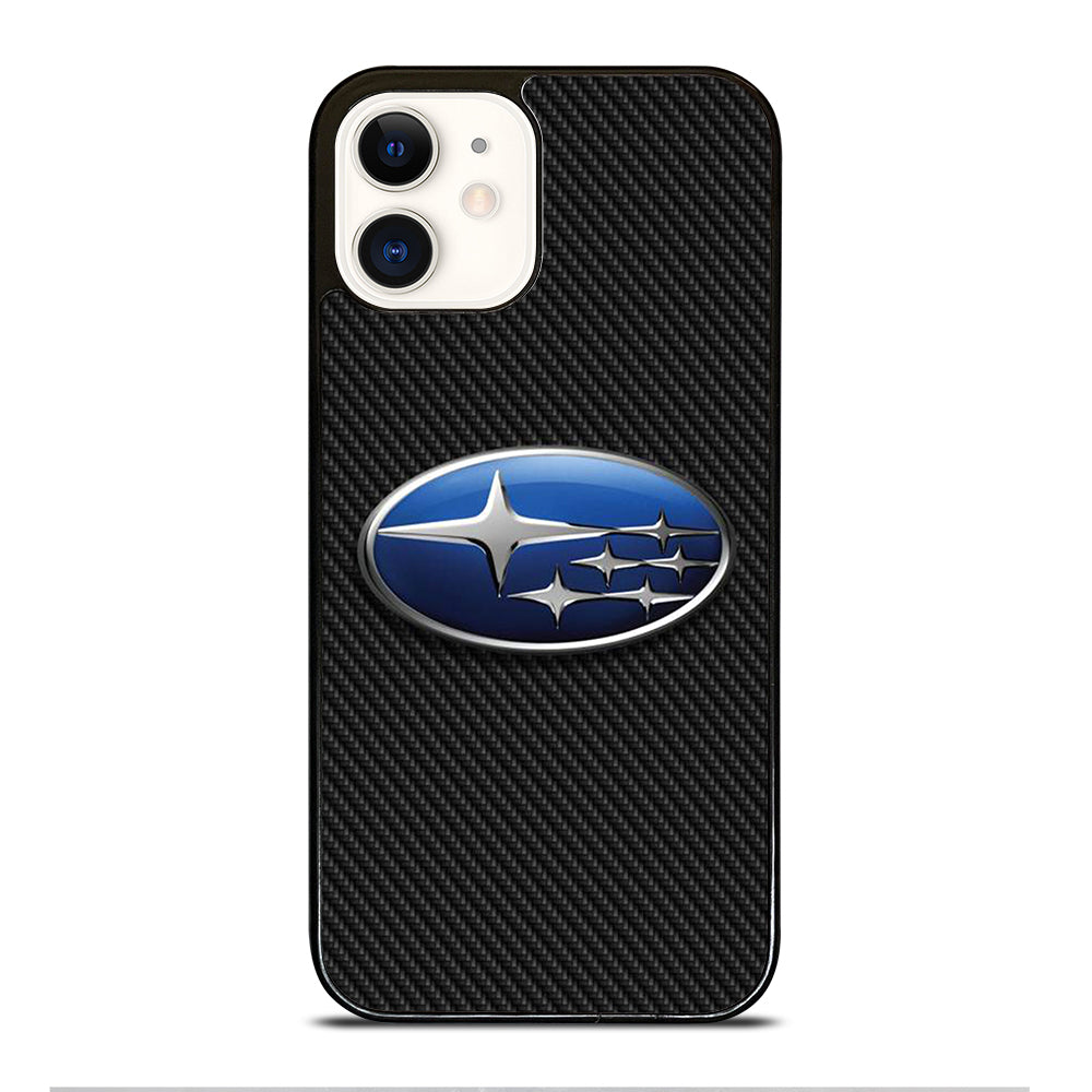 SUBARU CAR LOGO CARBON iPhone 12 Case Cover