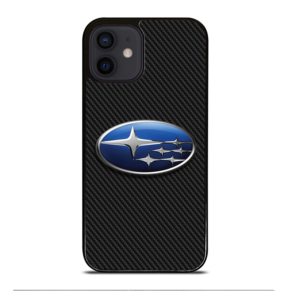 SUBARU CAR LOGO CARBON iPhone 12 Mini Case Cover