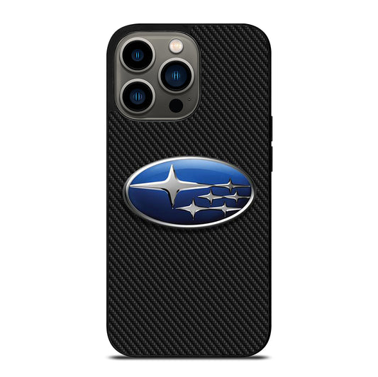SUBARU CAR LOGO CARBON iPhone 13 Pro Case Cover