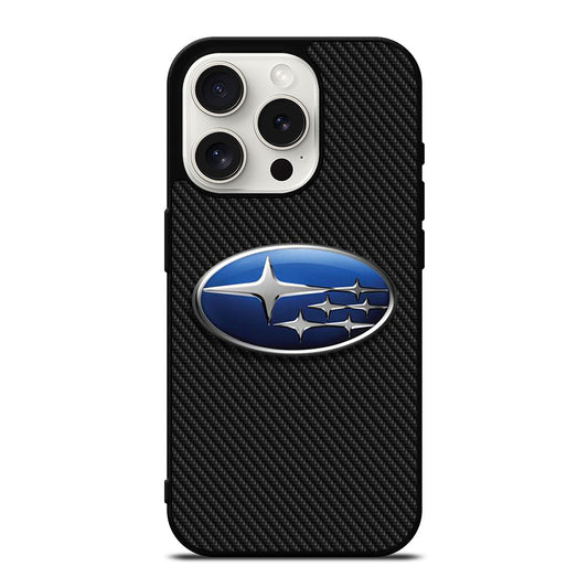 SUBARU CAR LOGO CARBON iPhone 15 Pro Case Cover