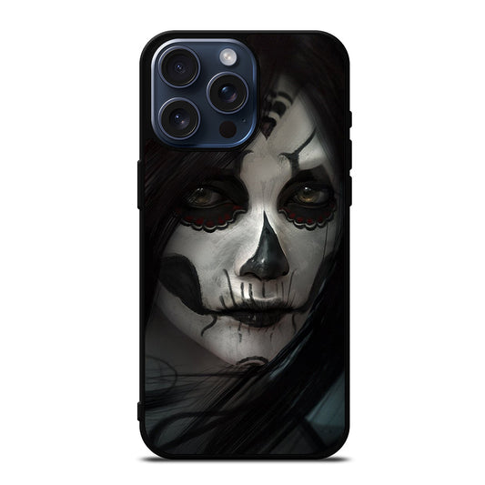 SUGAR SKULL FACE iPhone 15 Pro Max Case Cover
