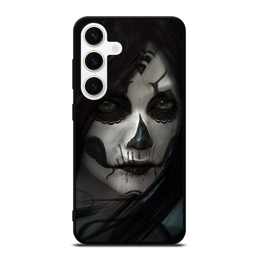 SUGAR SKULL FACE Samsung Galaxy S24 Case Cover