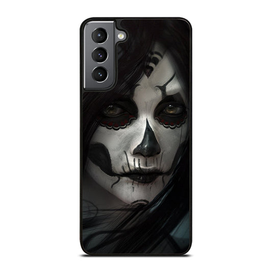 SUGAR SKULL FACE Samsung Galaxy S21 Plus Case Cover