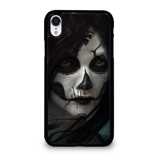 SUGAR SKULL FACE iPhone XR Case Cover