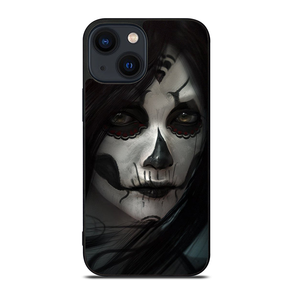 SUGAR SKULL FACE iPhone 14 Plus Case Cover