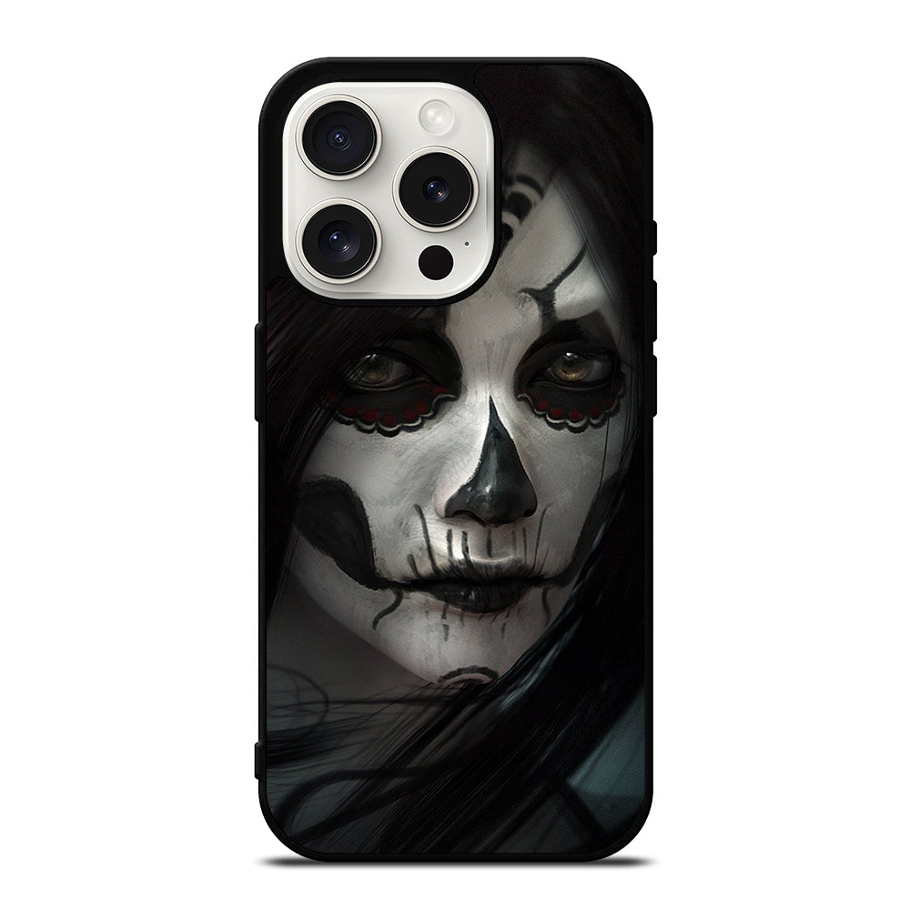 SUGAR SKULL FACE iPhone 15 Pro Case Cover