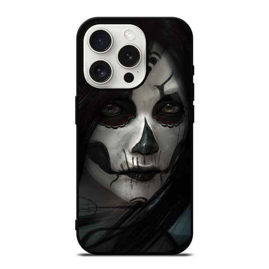 SUGAR SKULL FACE iPhone 15 Pro Case Cover