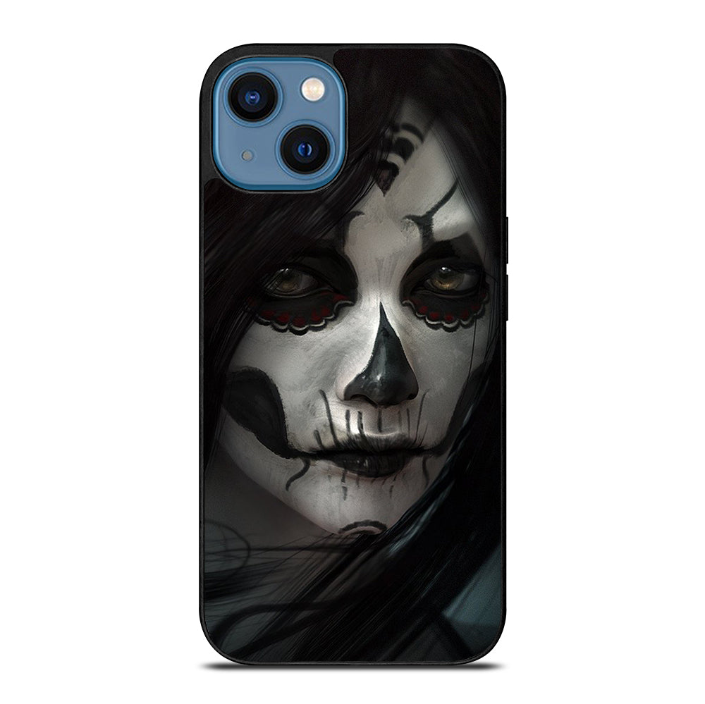 SUGAR SKULL FACE iPhone 14 Case Cover