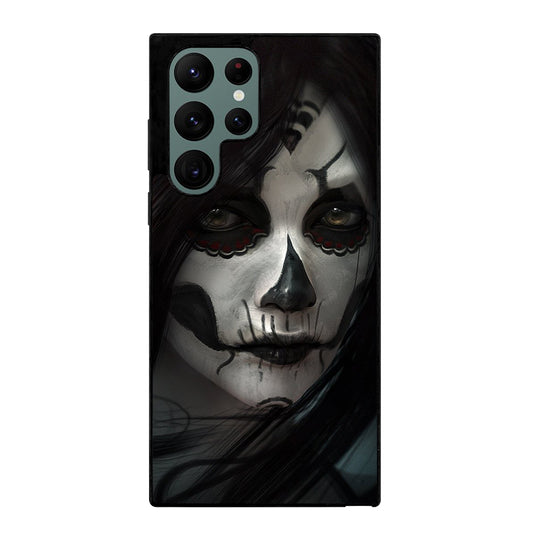 SUGAR SKULL FACE Samsung Galaxy S22 Ultra Case Cover