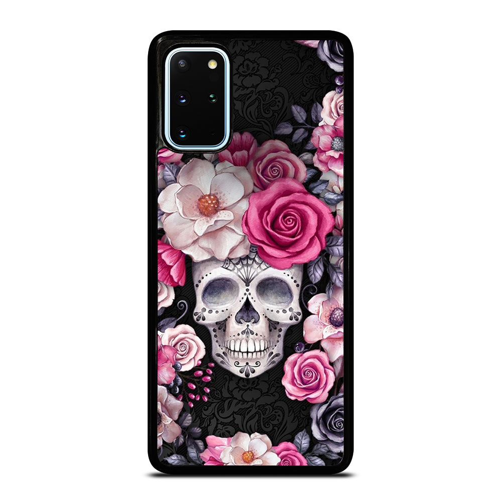 SUGAR SKULL FLOWER ROSE Samsung Galaxy S20 Plus Case Cover