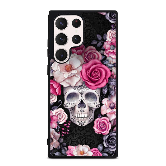 SUGAR SKULL FLOWER ROSE Samsung Galaxy S23 Ultra Case Cover