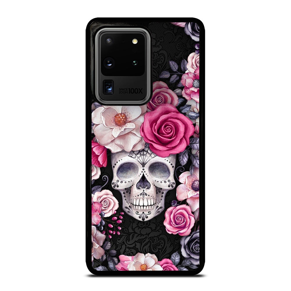 SUGAR SKULL FLOWER ROSE Samsung Galaxy S20 Ultra Case Cover
