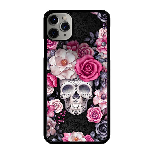 SUGAR SKULL FLOWER ROSE iPhone 11 Pro Max Case Cover