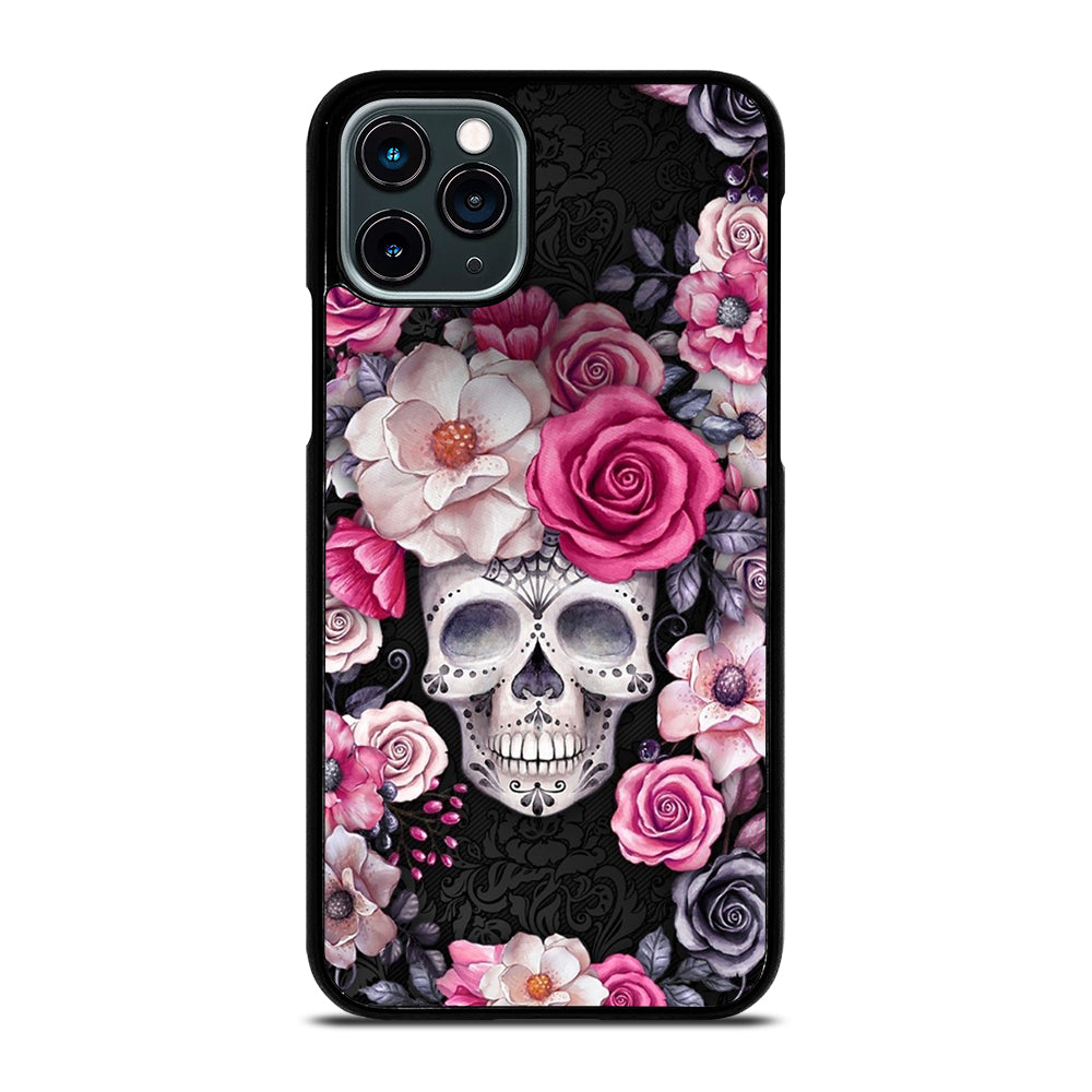 SUGAR SKULL FLOWER ROSE iPhone 11 Pro Case Cover