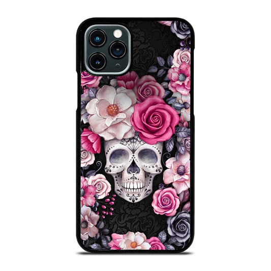 SUGAR SKULL FLOWER ROSE iPhone 11 Pro Case Cover