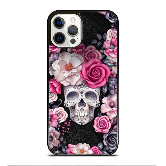 SUGAR SKULL FLOWER ROSE iPhone 12 Pro Case Cover