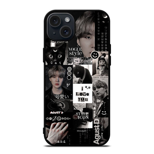 SUGA BTS COLLAGE 2 iPhone 15 Plus Case Cover