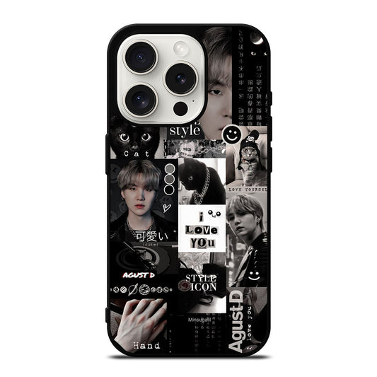 SUGA BTS COLLAGE 2 iPhone 15 Pro Case Cover