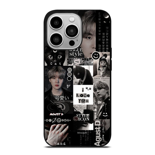 SUGA BTS COLLAGE 2 iPhone 14 Pro Case Cover