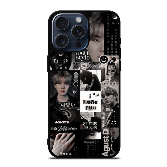 SUGA BTS COLLAGE 2 iPhone 15 Pro Max Case Cover
