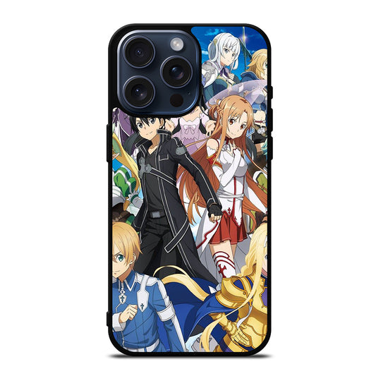 SWORD ART ONLINE CHARACTERS 1 iPhone 15 Pro Max Case Cover