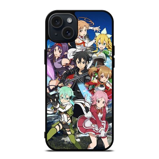 SWORD ART ONLINE CHARACTERS 2 iPhone 15 Plus Case Cover