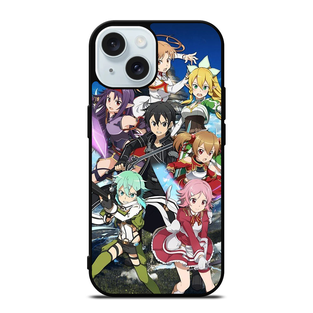 SWORD ART ONLINE CHARACTERS 2 iPhone 15 Case Cover